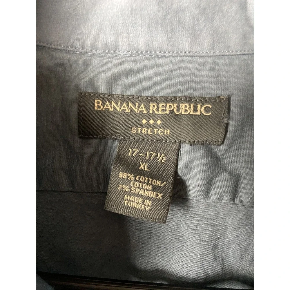 Banana Republic Mens XL Blue Button-Up Shirt Long Sleeve Casual
